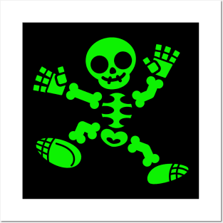 Skeleton Jig - Green Edition Posters and Art